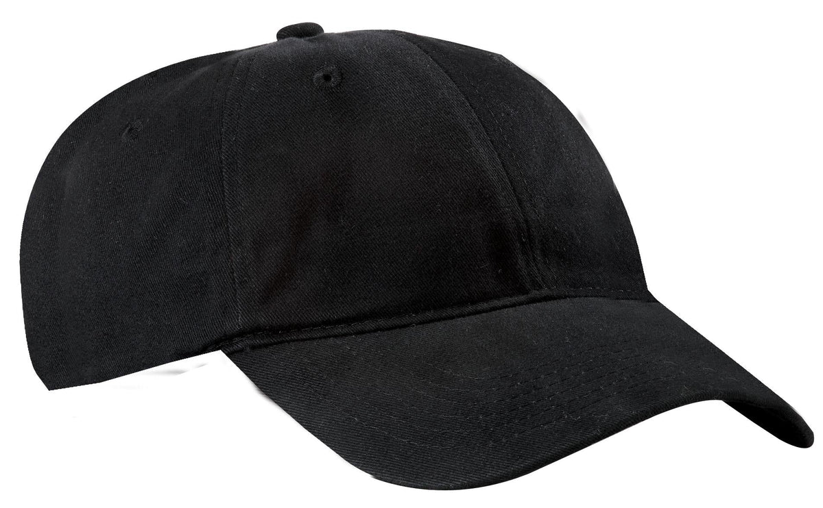 Port Authority Brushed Twill Low Profile Cap. CP77 - Black
