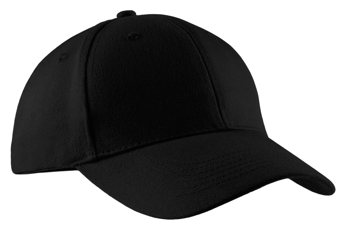 Port Authority Brushed Twill Cap. CP82 - Black
