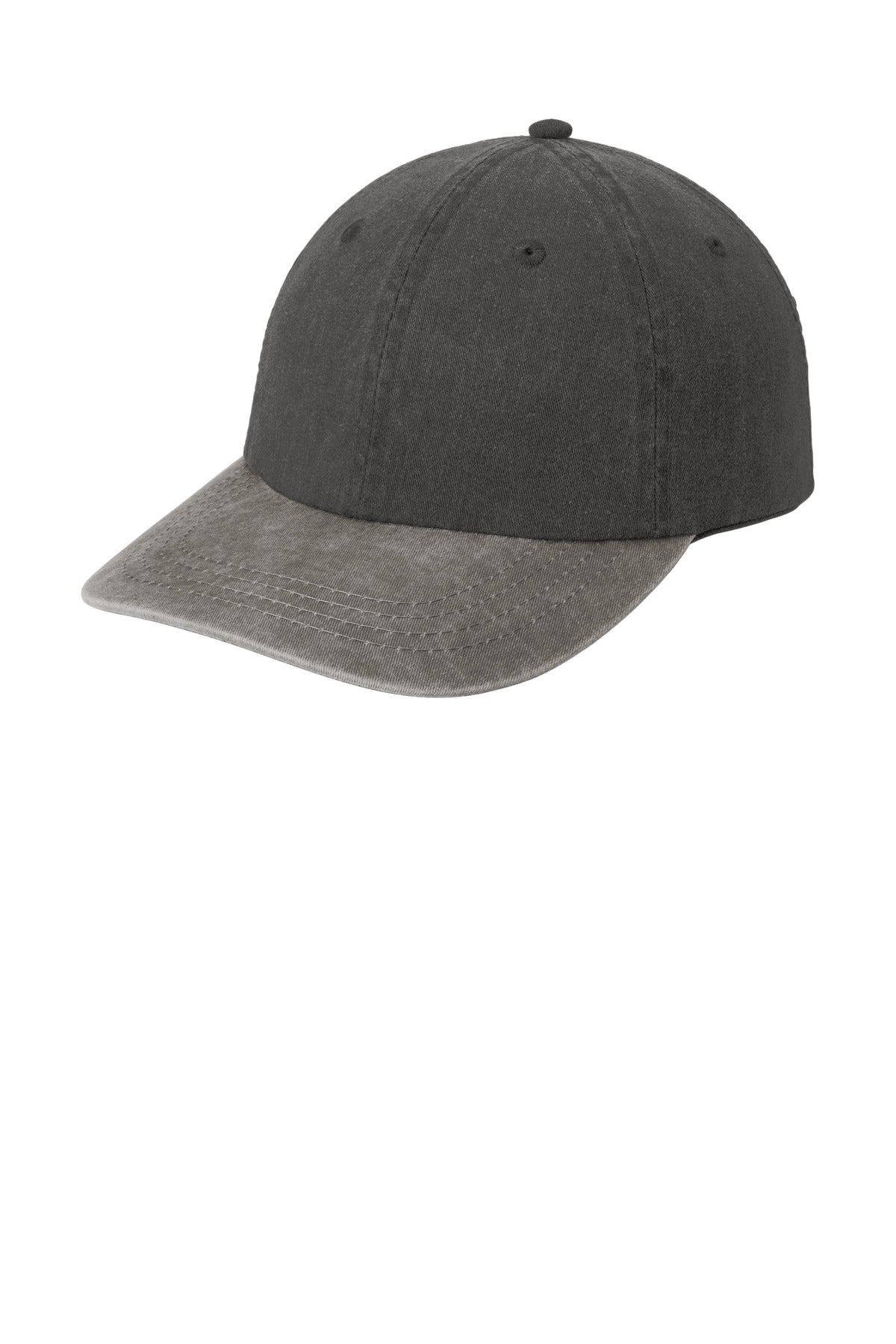 Port Authority Two-Tone Pigment-Dyed Cap. CP83 - Black/Pebble