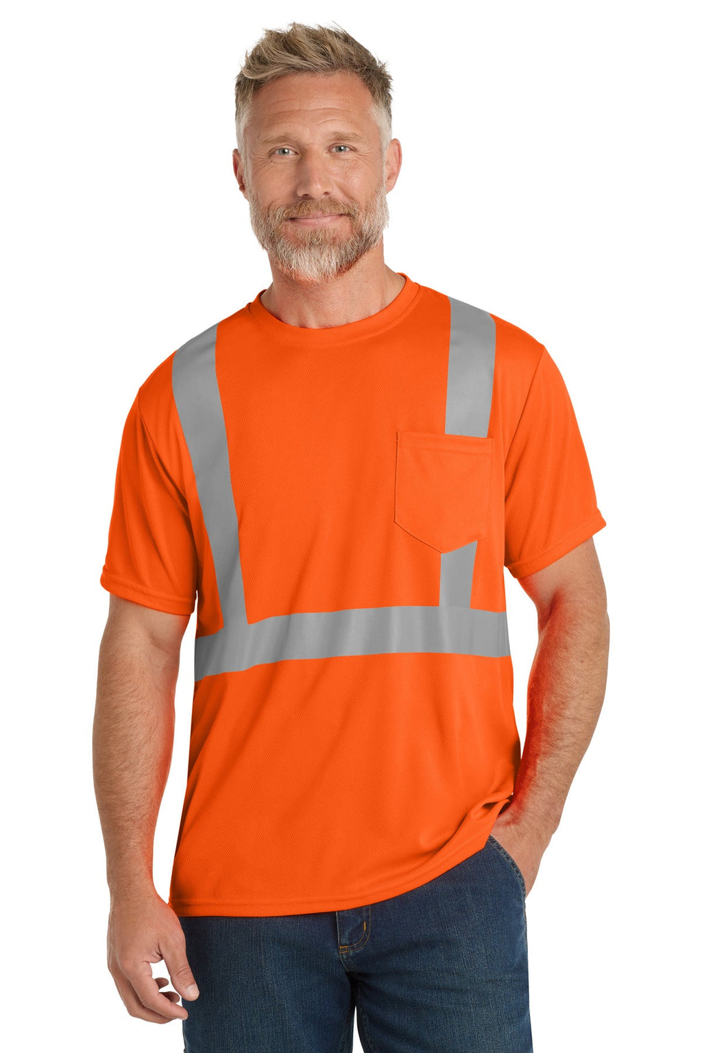 CornerStone CS200 Class 2 Mesh Tee - Safety Orange