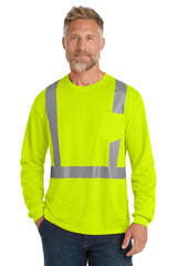 CornerStone   ANSI 107 Class 2 Mesh Long Sleeve Tee. CS201