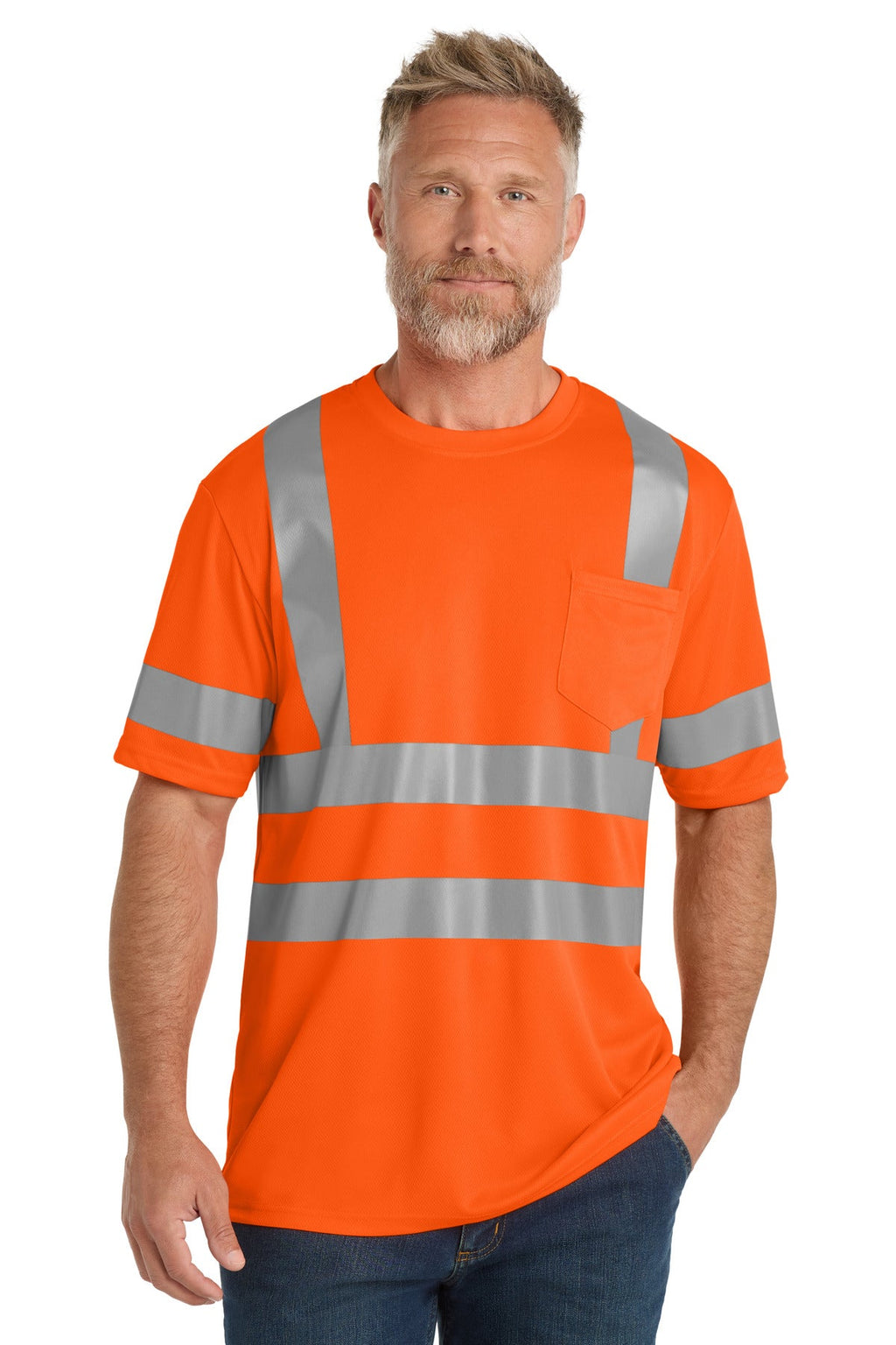 CornerStone CS202 Class 3 Mesh Tee - Safety Orange