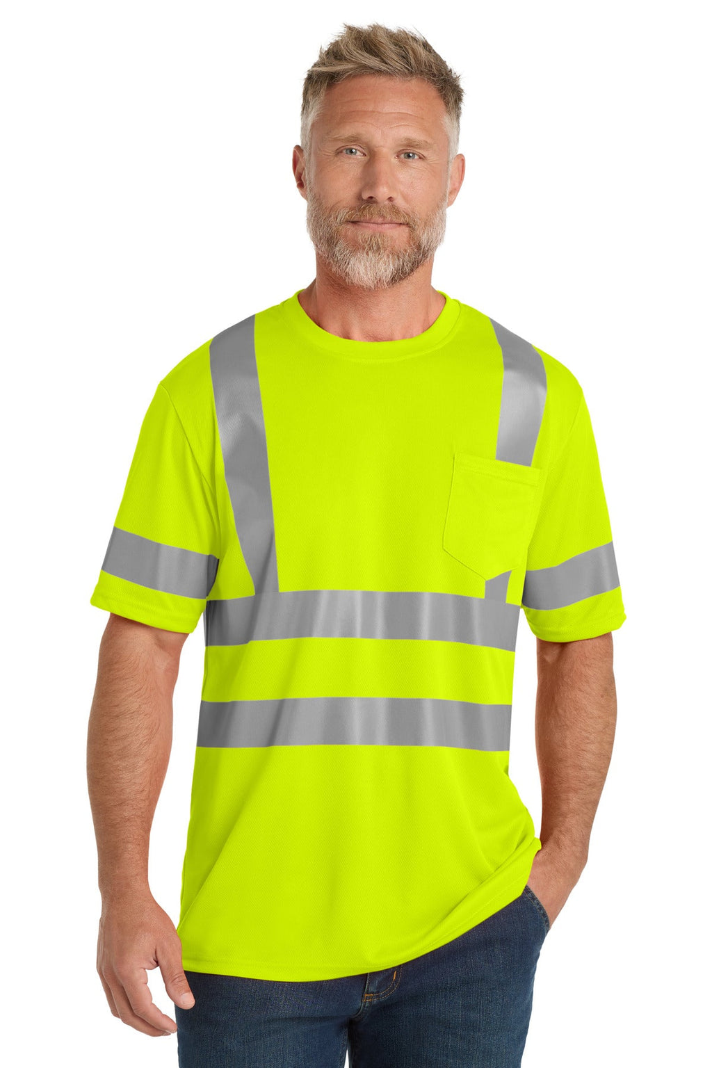 CornerStone CS202 Class 3 Mesh Tee - Safety Yellow