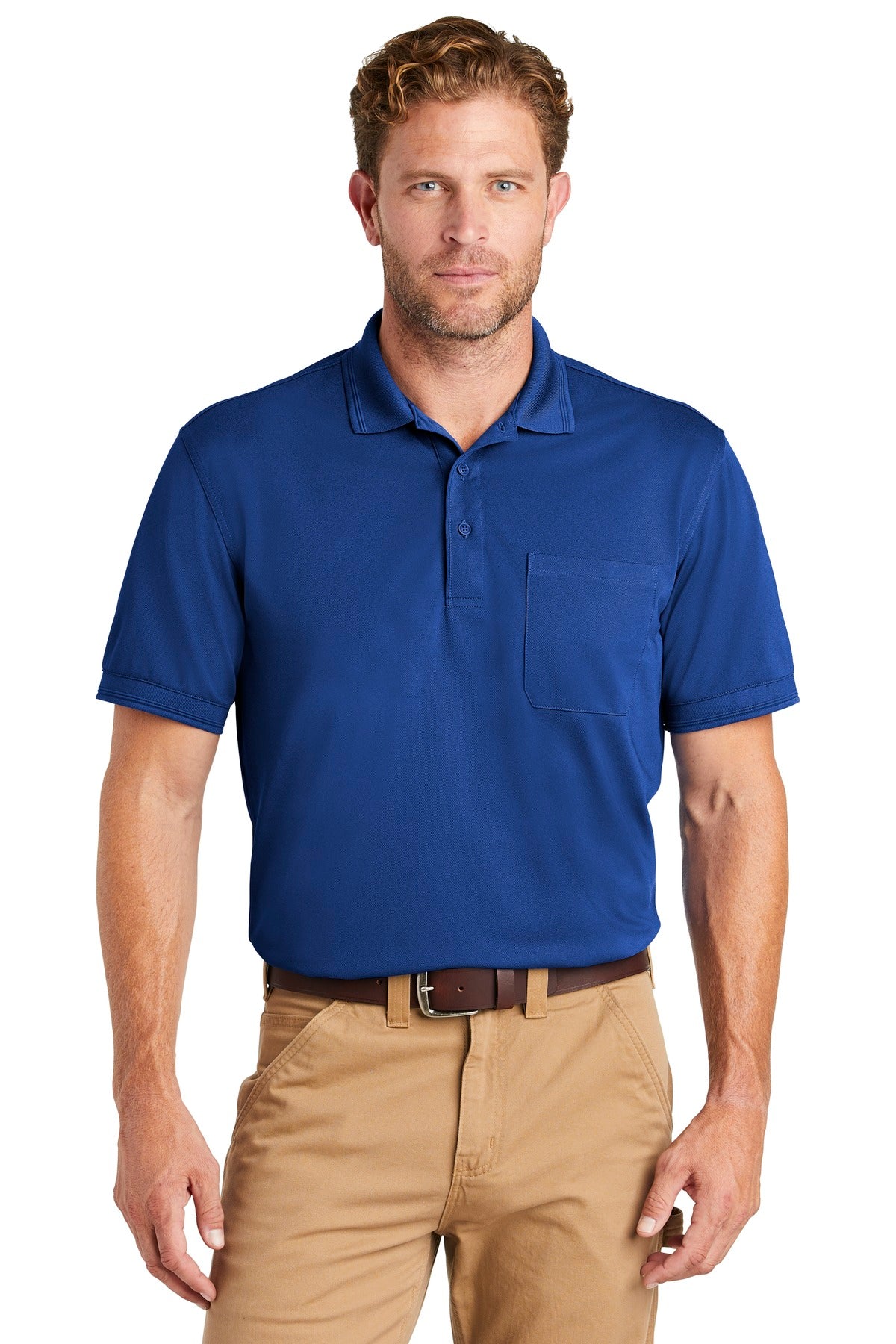 CornerStone   Industrial Snag-Proof Pique Pocket Polo. CS4020P