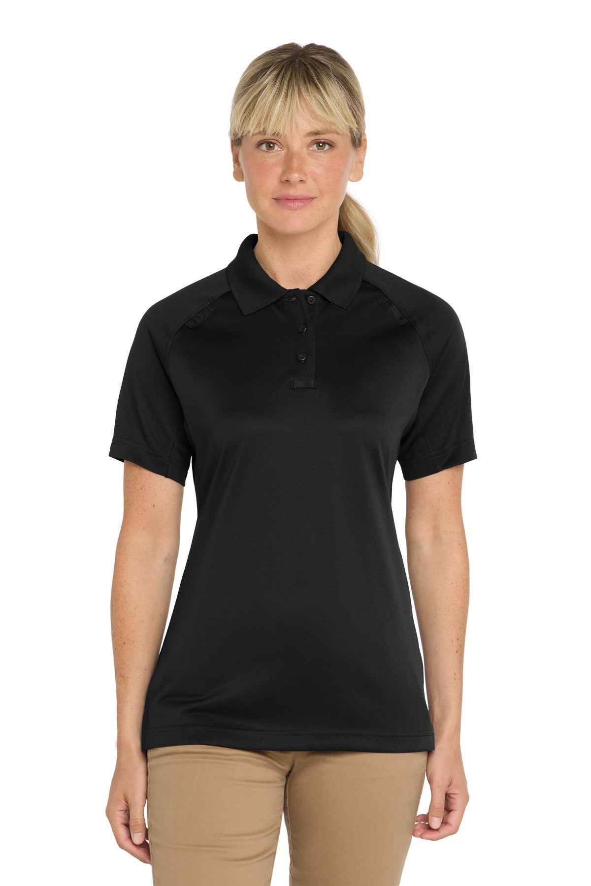 CornerStone Women's Select Snag-Proof Tactical Polo. CS411 - Black