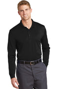 CornerStone Select Snag-Proof Long Sleeve Polo. CS412LS - Black