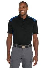 CornerStone  Select Snag-Proof Two Way Colorblock Pocket Polo. CS416