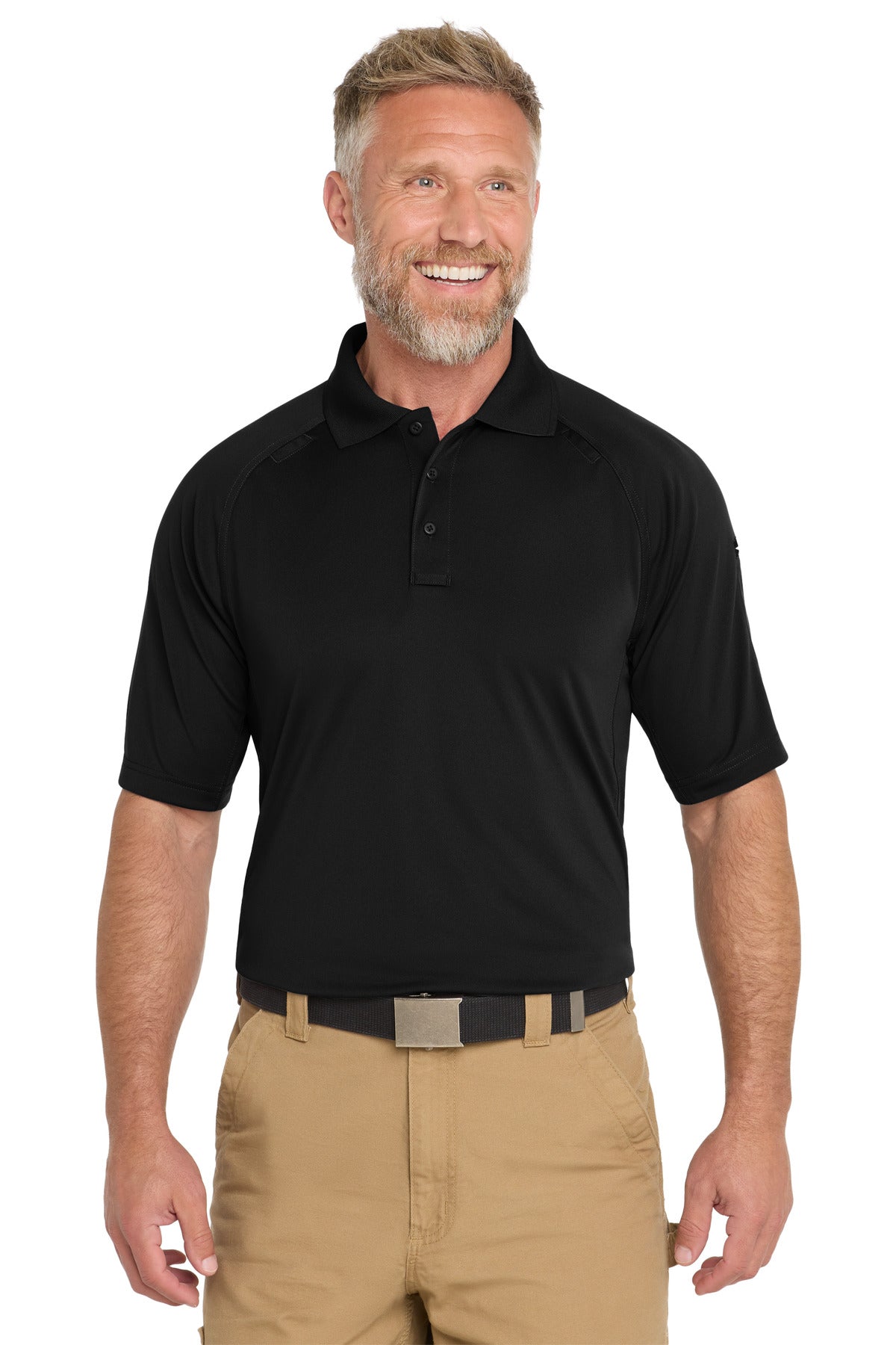 CornerStone Select Lightweight Snag-Proof Tactical Polo. CS420 - Black