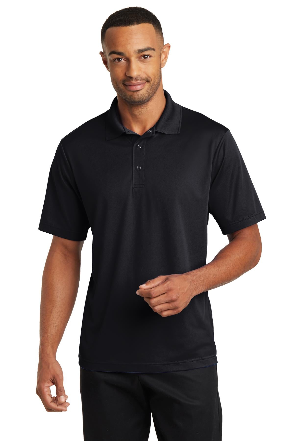 CornerStone Micropique Gripper Polo. CS421 - Black
