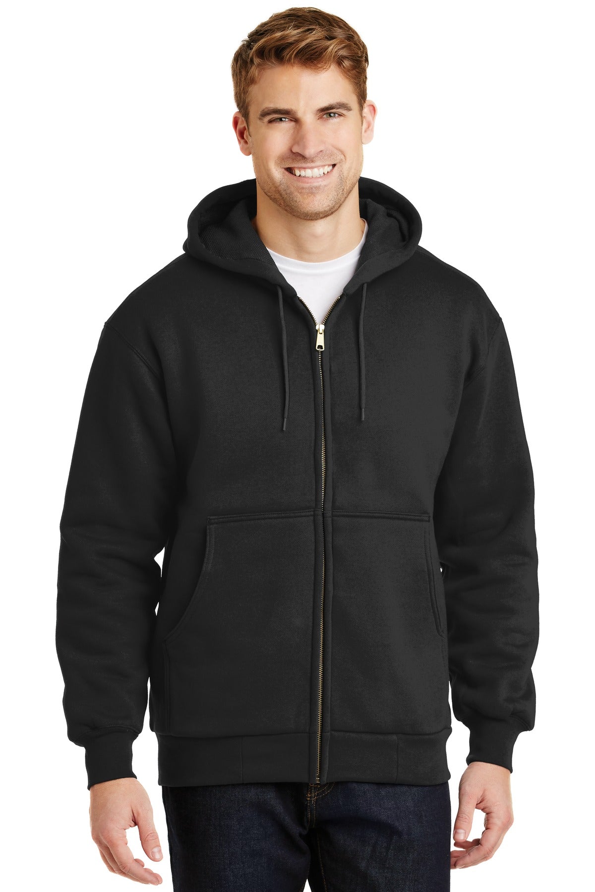 CornerStone  - Heavyweight Full-Zip Hooded Sweatshirt with Thermal Lining.  CS620