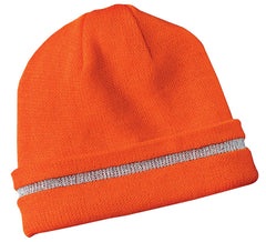 CornerStone  - Enhanced Visibility Beanie with Reflective Stripe.  CS800