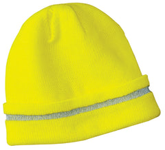 CornerStone  - Enhanced Visibility Beanie with Reflective Stripe.  CS800
