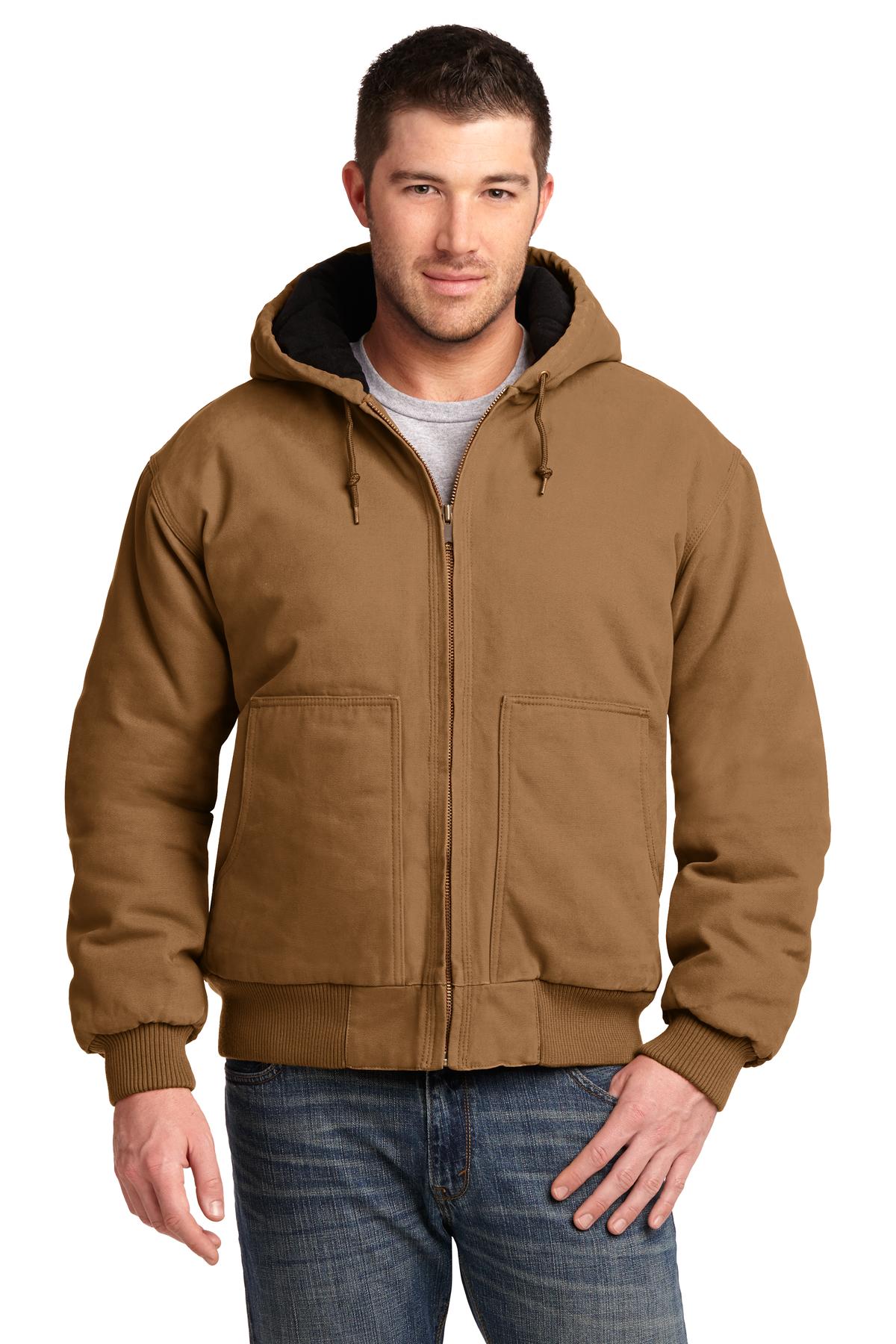 CornerStone  Washed Duck Cloth Insulated Hooded Work Jacket. CSJ41