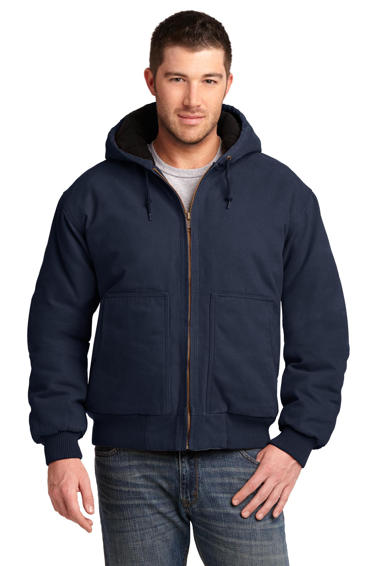 CornerStone  Washed Duck Cloth Insulated Hooded Work Jacket. CSJ41