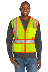 CornerStone   ANSI 107 Class 2 Mesh Zippered Two-Tone Vest. CSV103