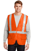 CornerStone - ANSI 107 Class 2 Mesh Back Safety Vest. CSV405 - Safety Orange