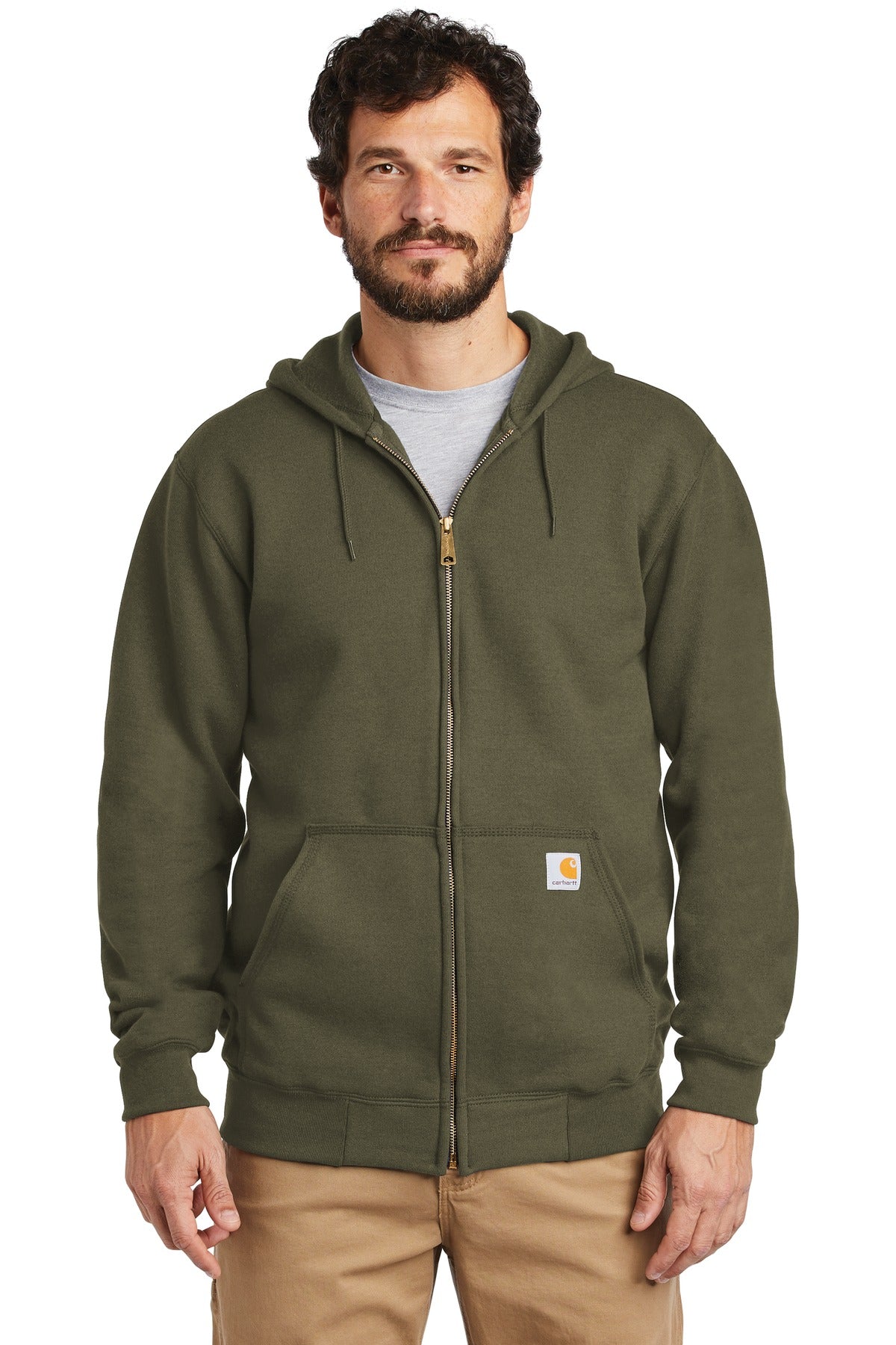 Carhartt   Midweight Hooded Zip-Front Sweatshirt. CTK122