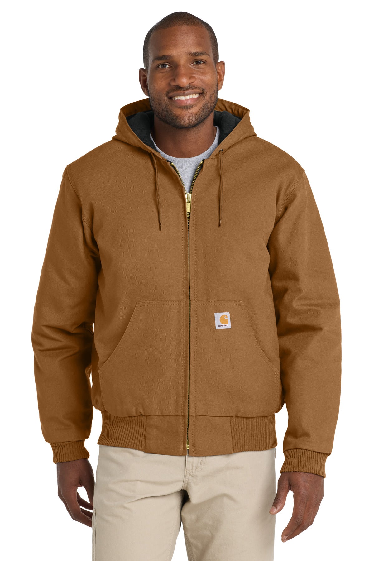 Carhartt   Tall Quilted-Flannel-Lined Duck Active Jac. CTT106677