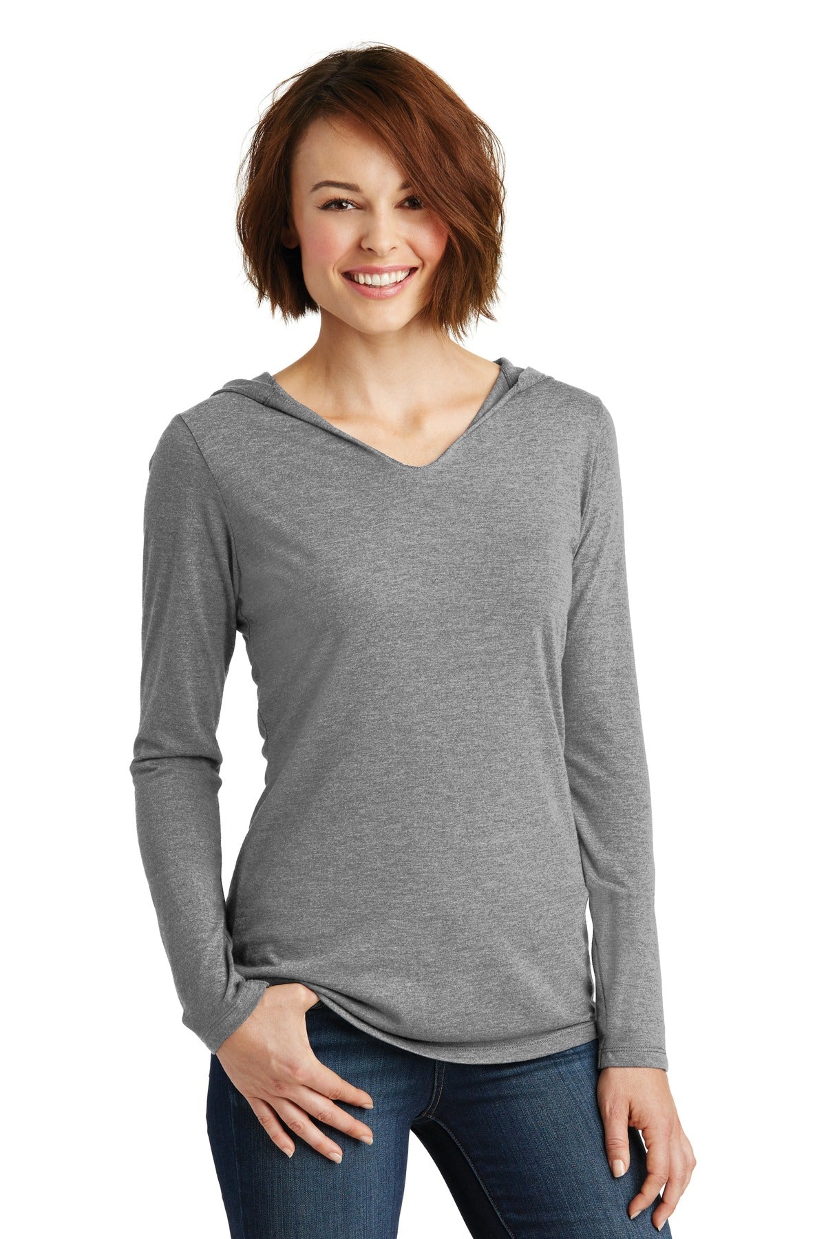District  Women's Perfect Tri  Long Sleeve Hoodie. DM139L