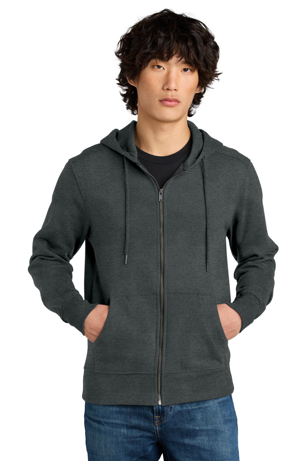 District   Perfect Weight   Fleece Full-Zip Hoodie DT1103
