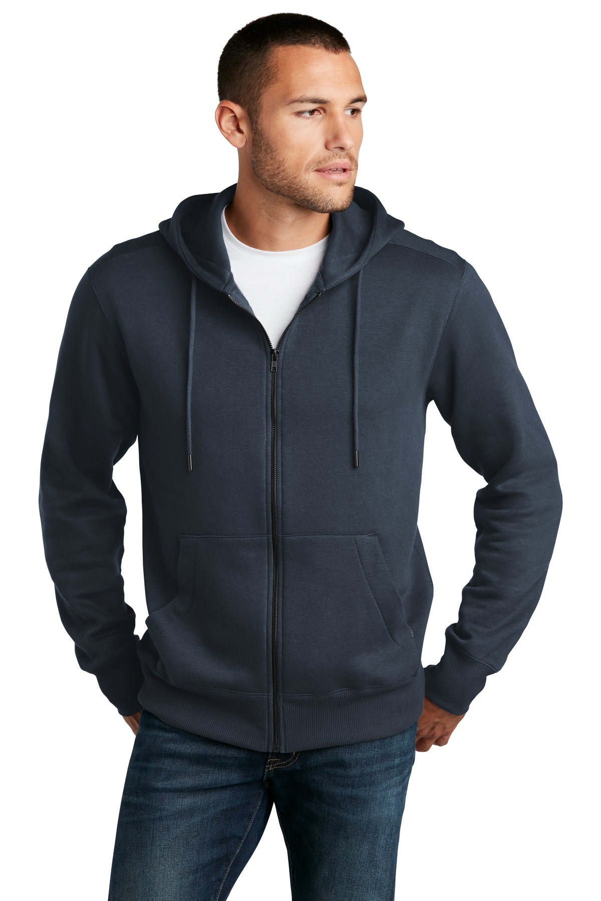 District   Perfect Weight   Fleece Full-Zip Hoodie DT1103