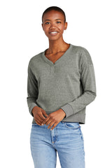 District  Women's Perfect Tri  Fleece V-Neck Sweatshirt DT1312