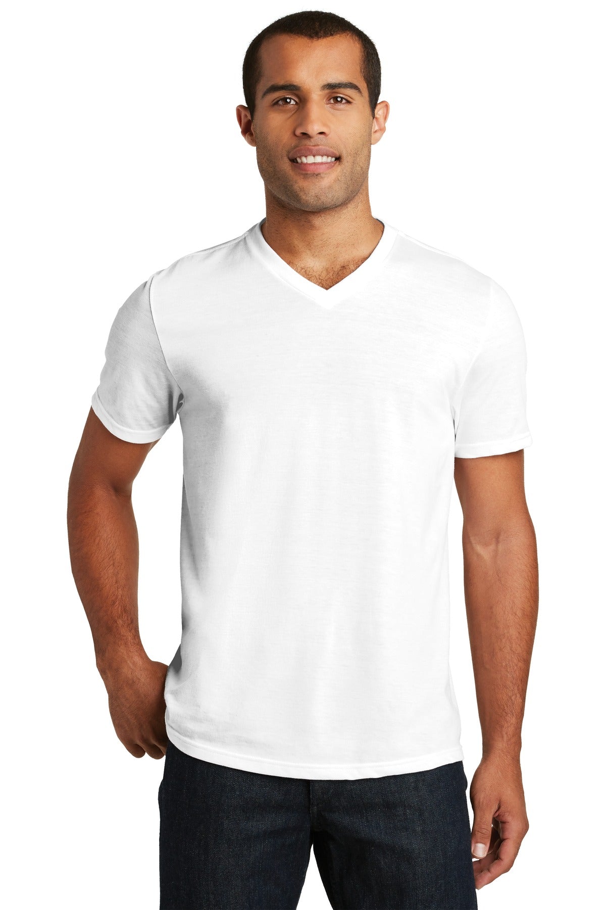 District    Perfect Tri  V-Neck Tee. DT1350