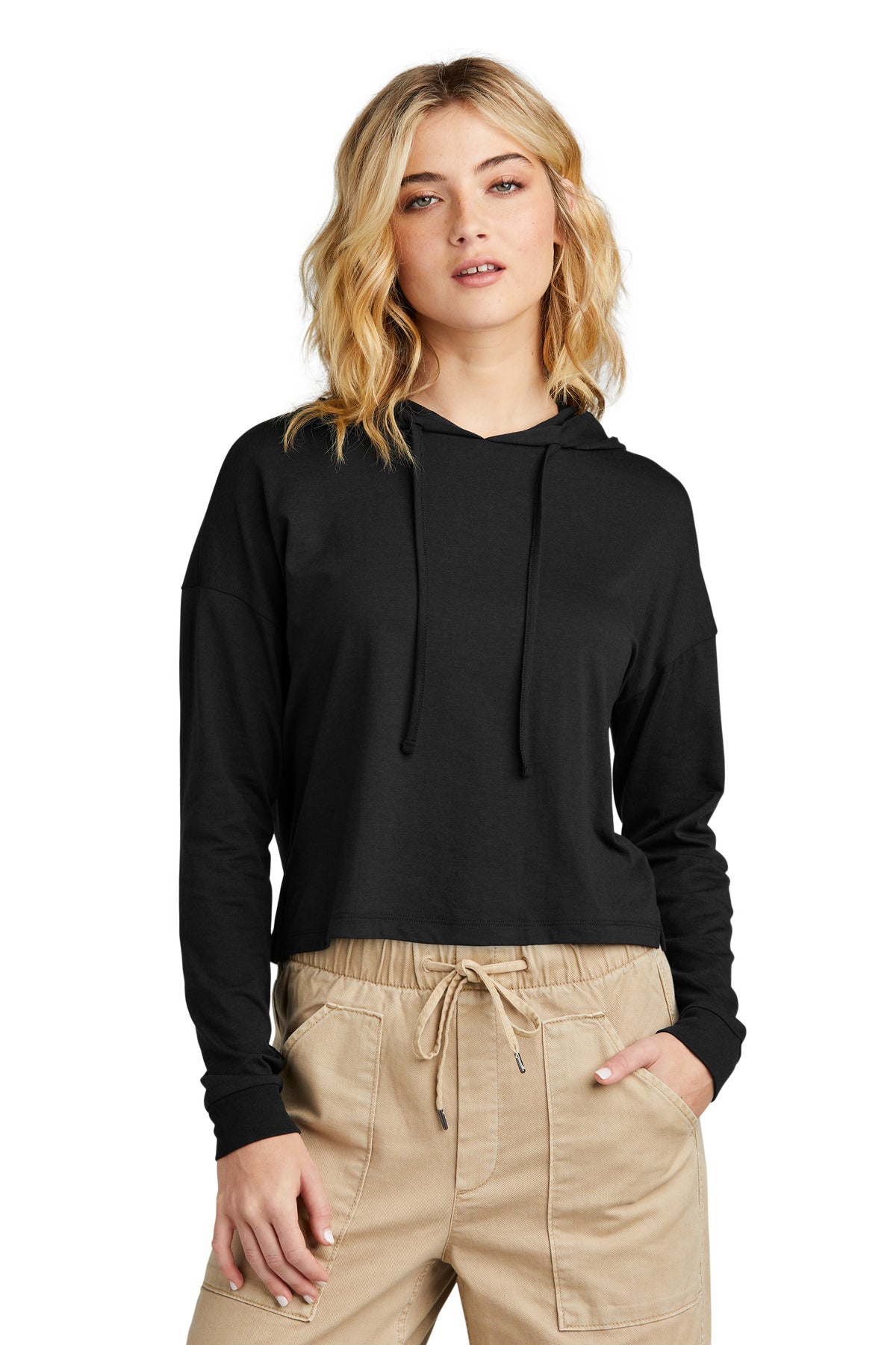 District  Women's Perfect Tri  Midi Long Sleeve Hoodie DT1390L