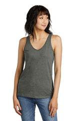 District  Women's Perfect Blend  CVC V-Neck Tank DT154