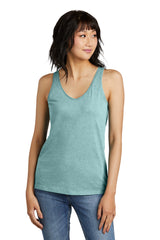 District  Women's Perfect Blend  CVC V-Neck Tank DT154