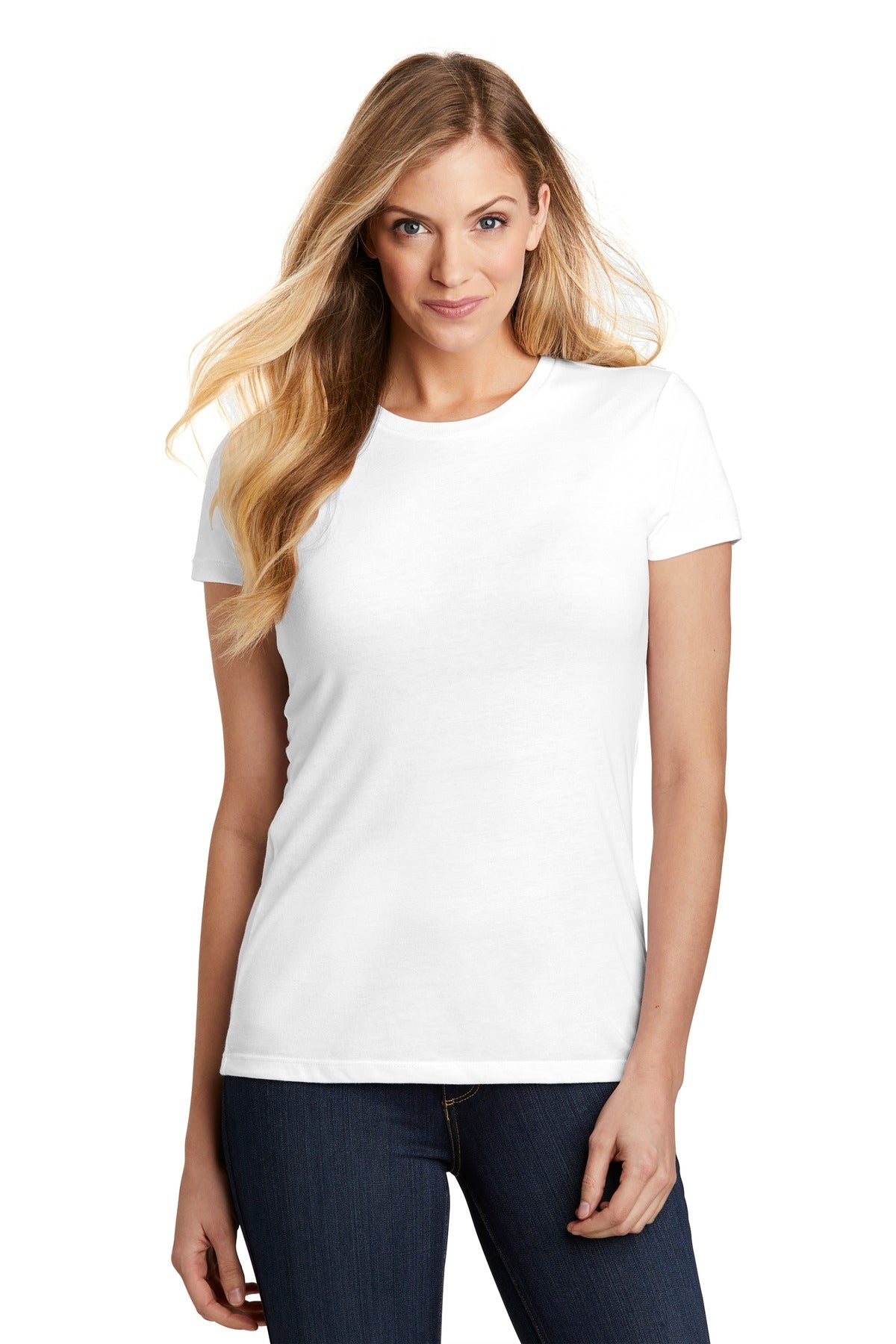 District   Women's Fitted Perfect Tri   Tee. DT155
