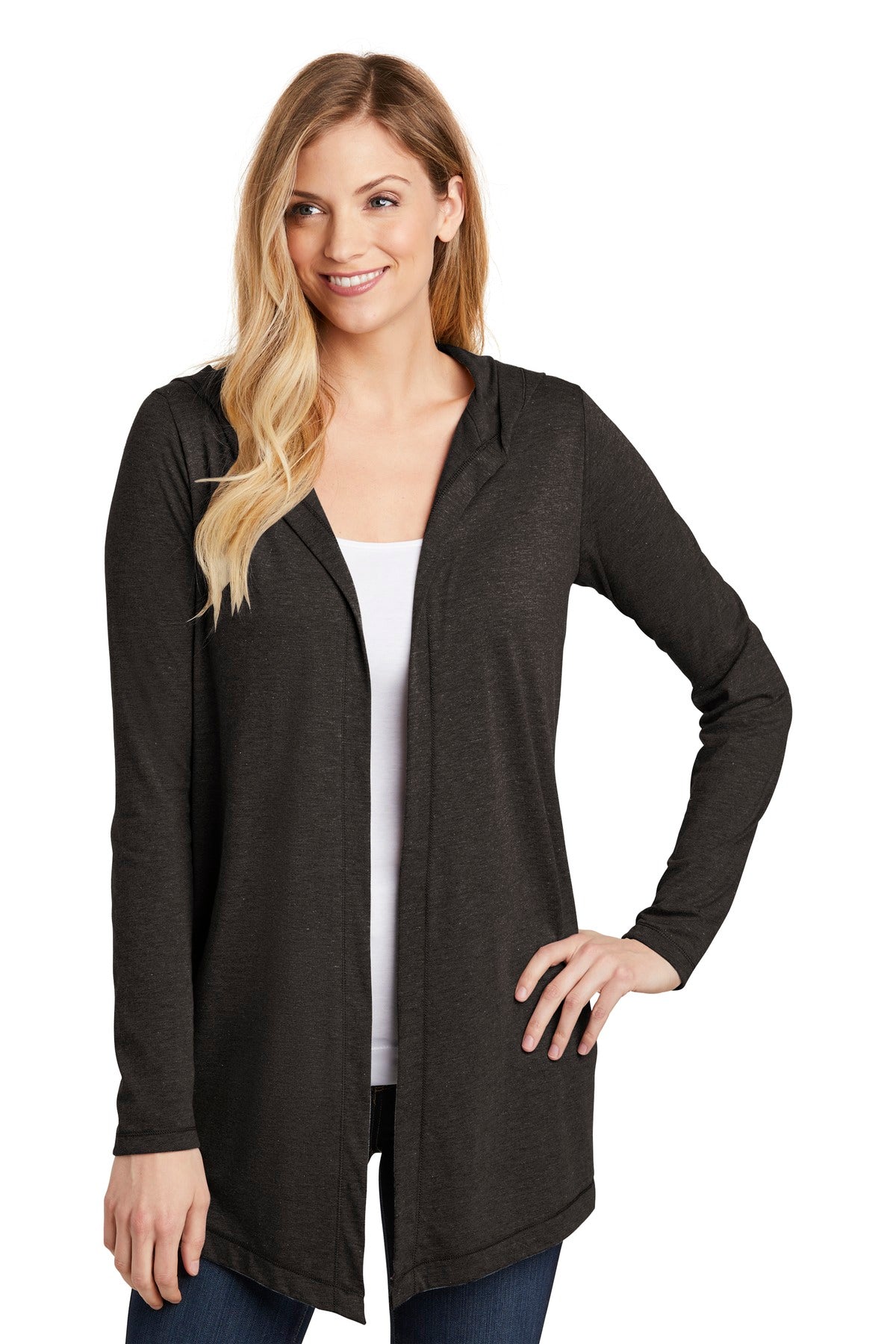 District   Women's Perfect Tri   Hooded Cardigan. DT156