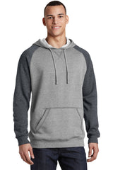 District  Young Mens Lightweight Fleece Raglan Hoodie.  DT196