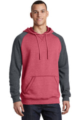 District  Young Mens Lightweight Fleece Raglan Hoodie.  DT196