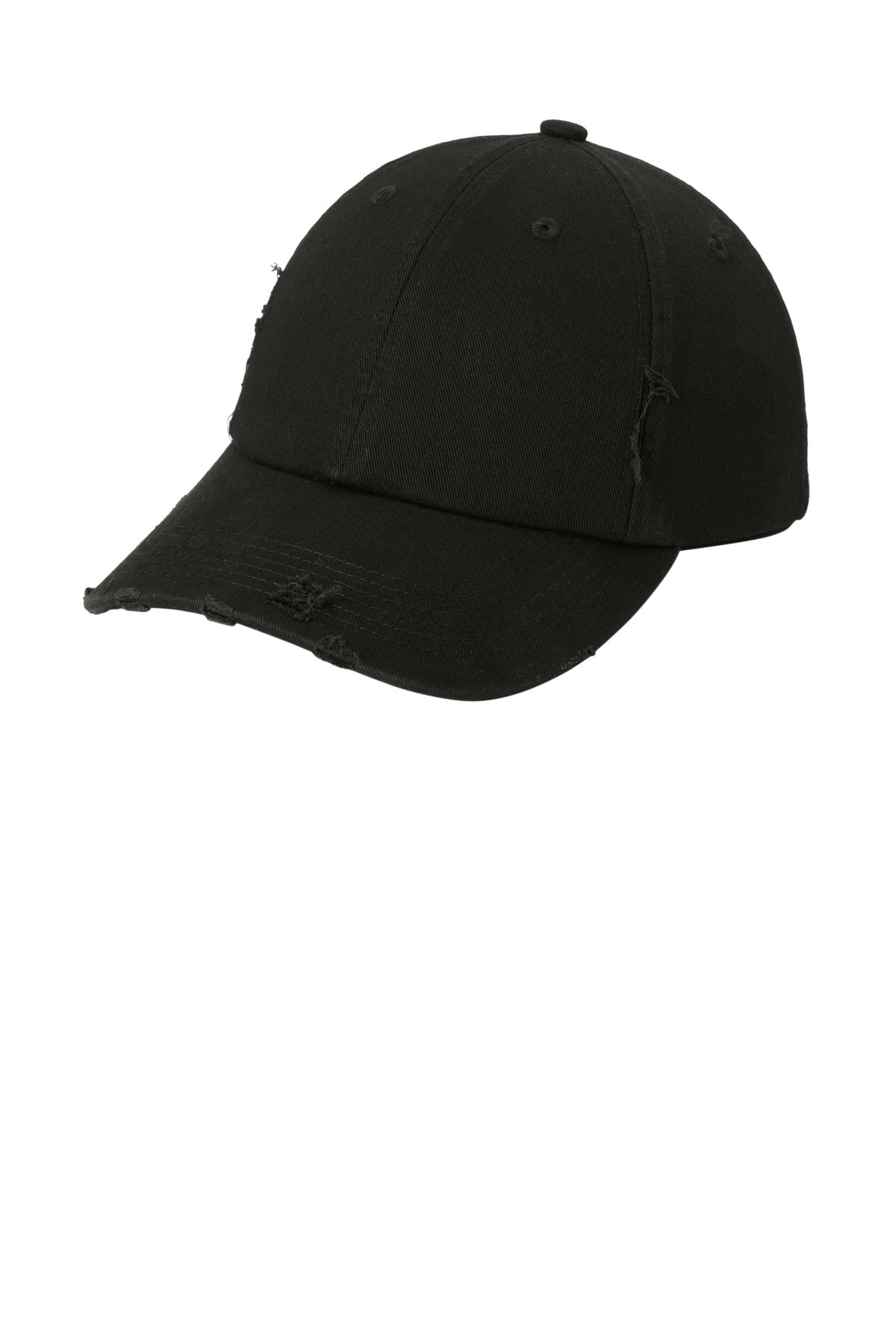 District Distressed Cap. DT600 - Black