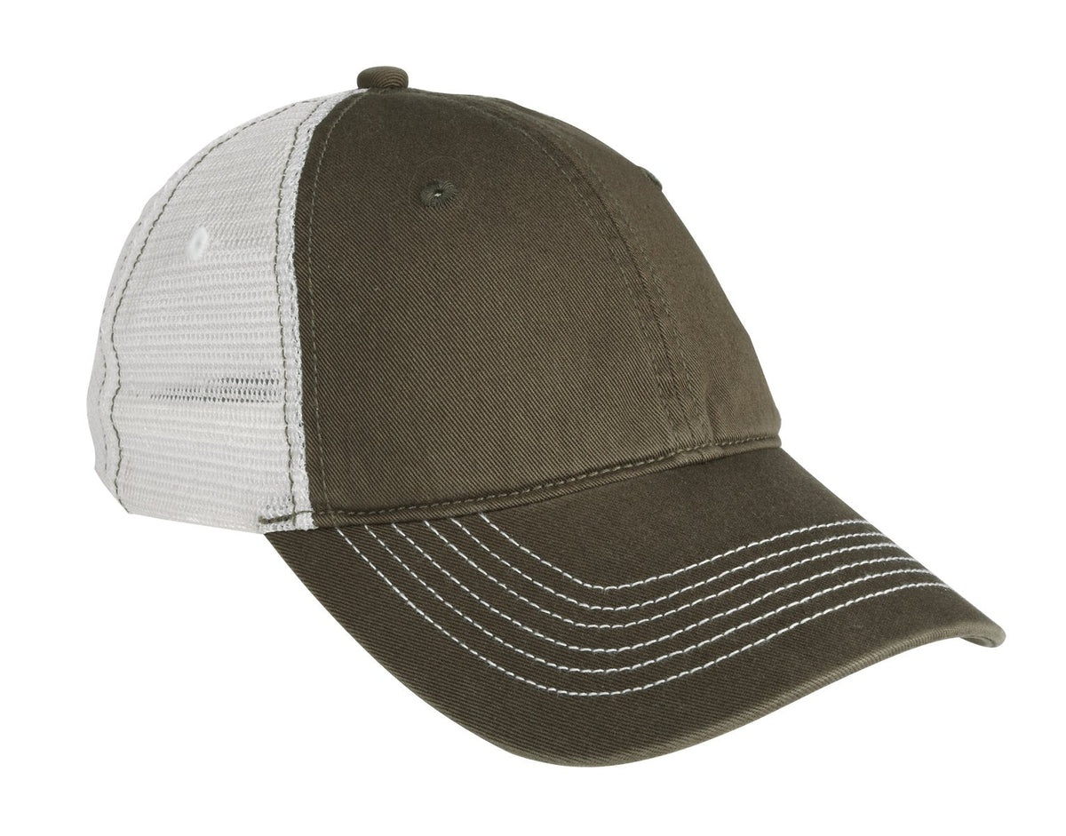 District Mesh Back Cap. DT607 - Army/White