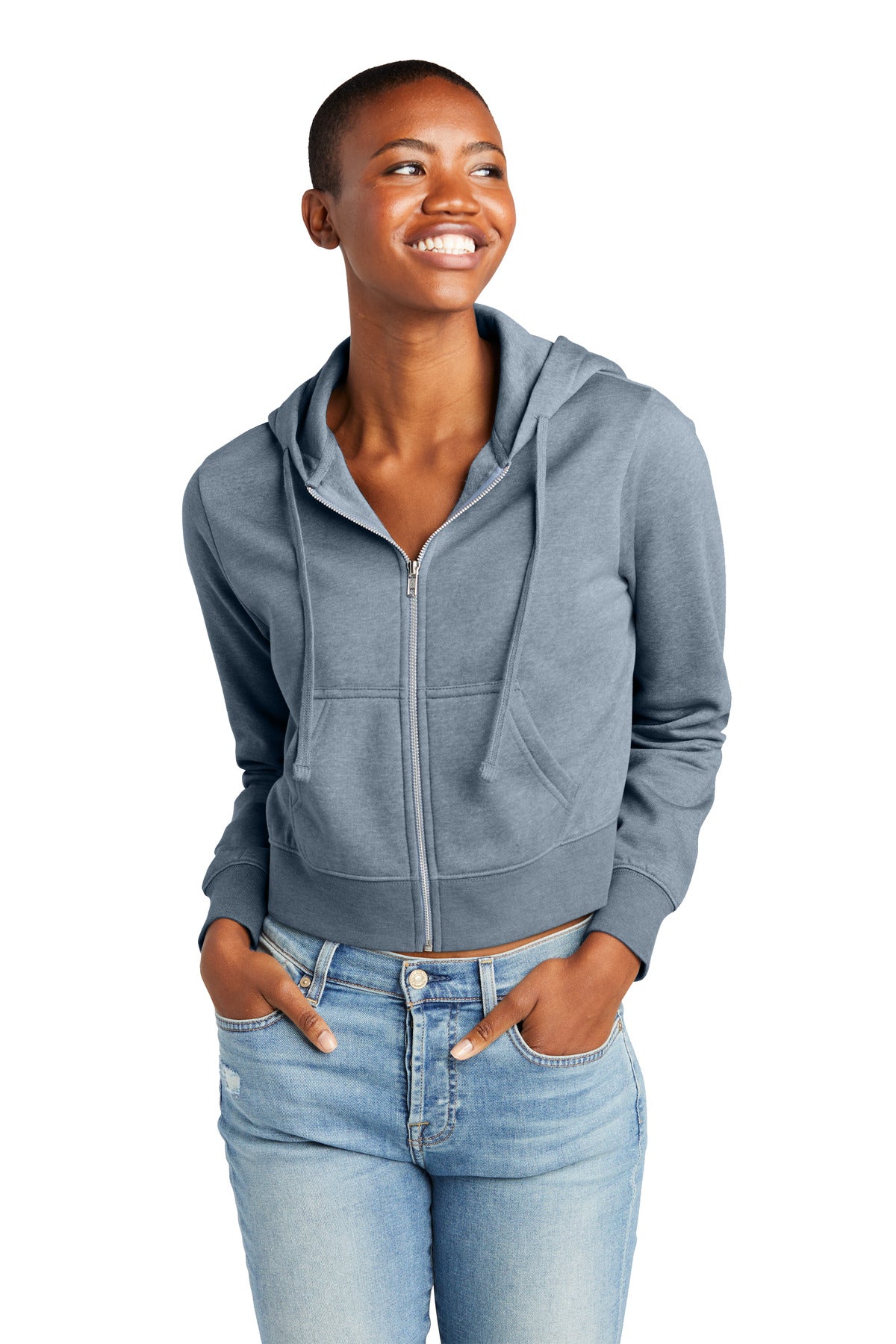 District  Women's V.I.T.  Fleece Full-Zip Hoodie DT6103