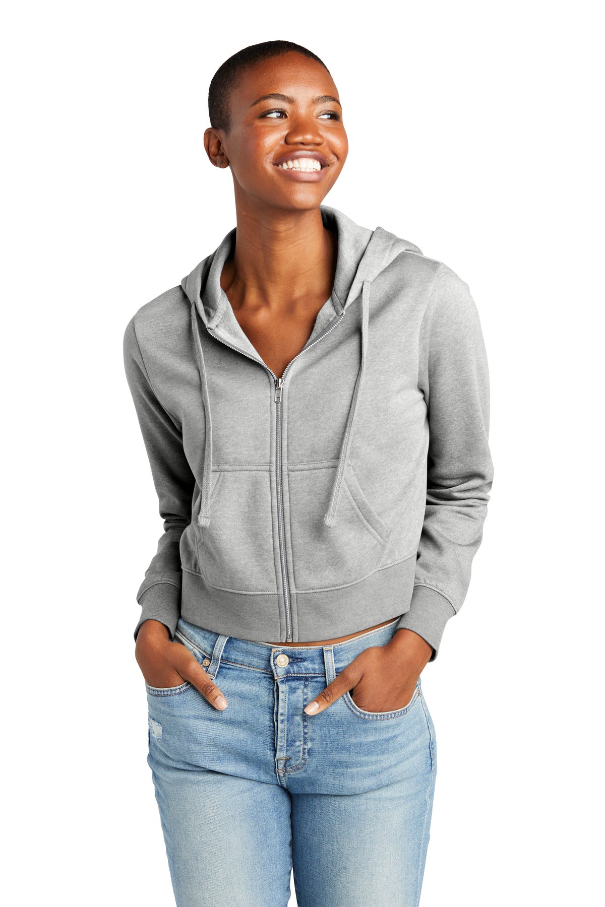 District  Women's V.I.T.  Fleece Full-Zip Hoodie DT6103