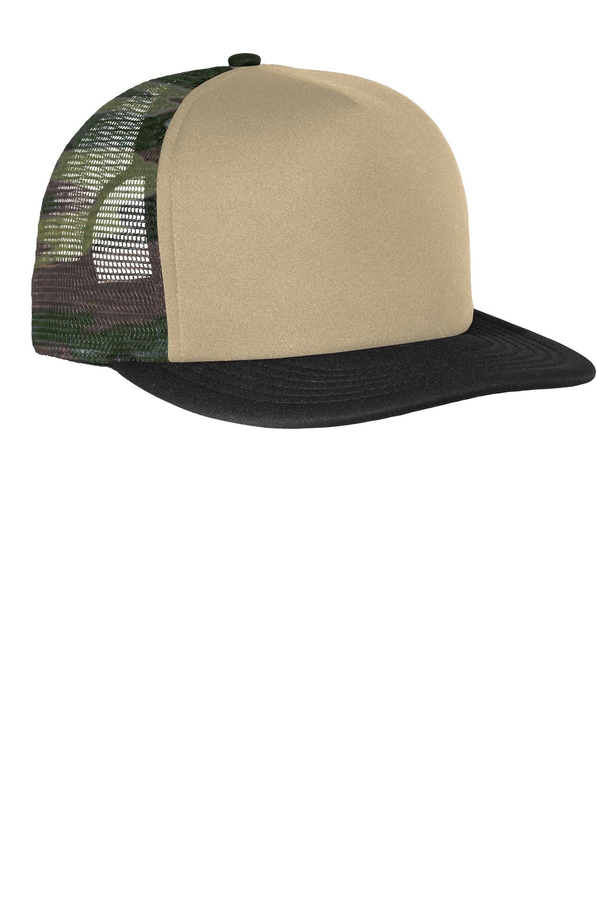 District  Flat Bill Snapback Trucker Cap. DT624