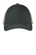 District Super Soft Mesh Back Cap. DT630 - Black/Khaki