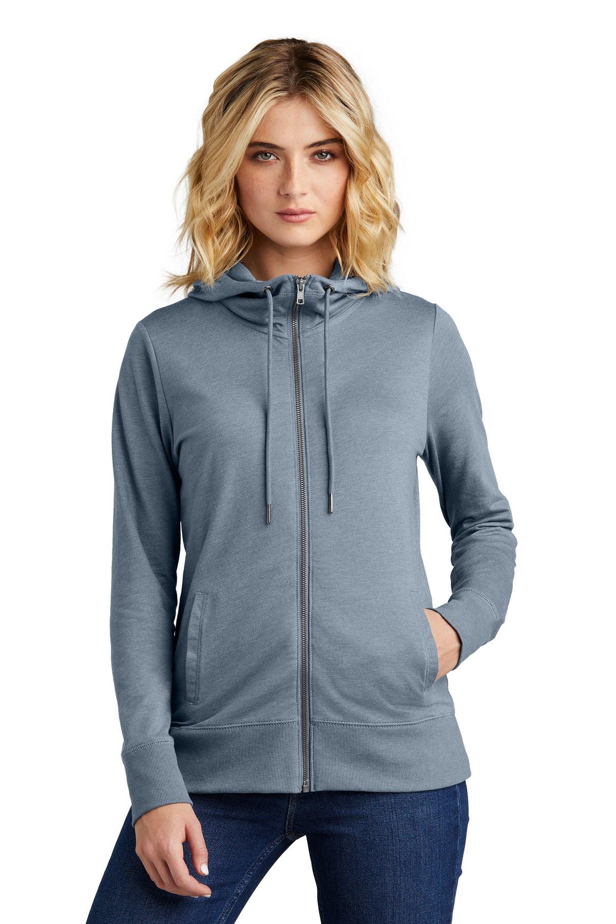 District  Women's Featherweight French Terry  Full-Zip Hoodie DT673