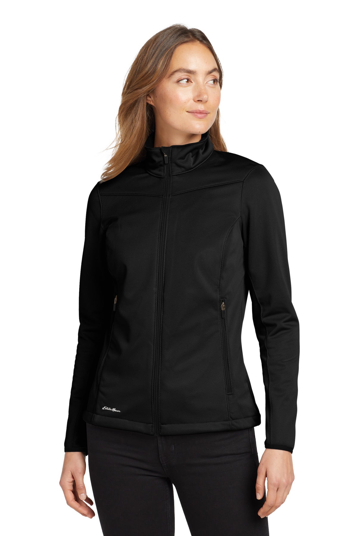 Eddie Bauer Women's Weather-Resist Soft Shell Jacket. EB539 - Black