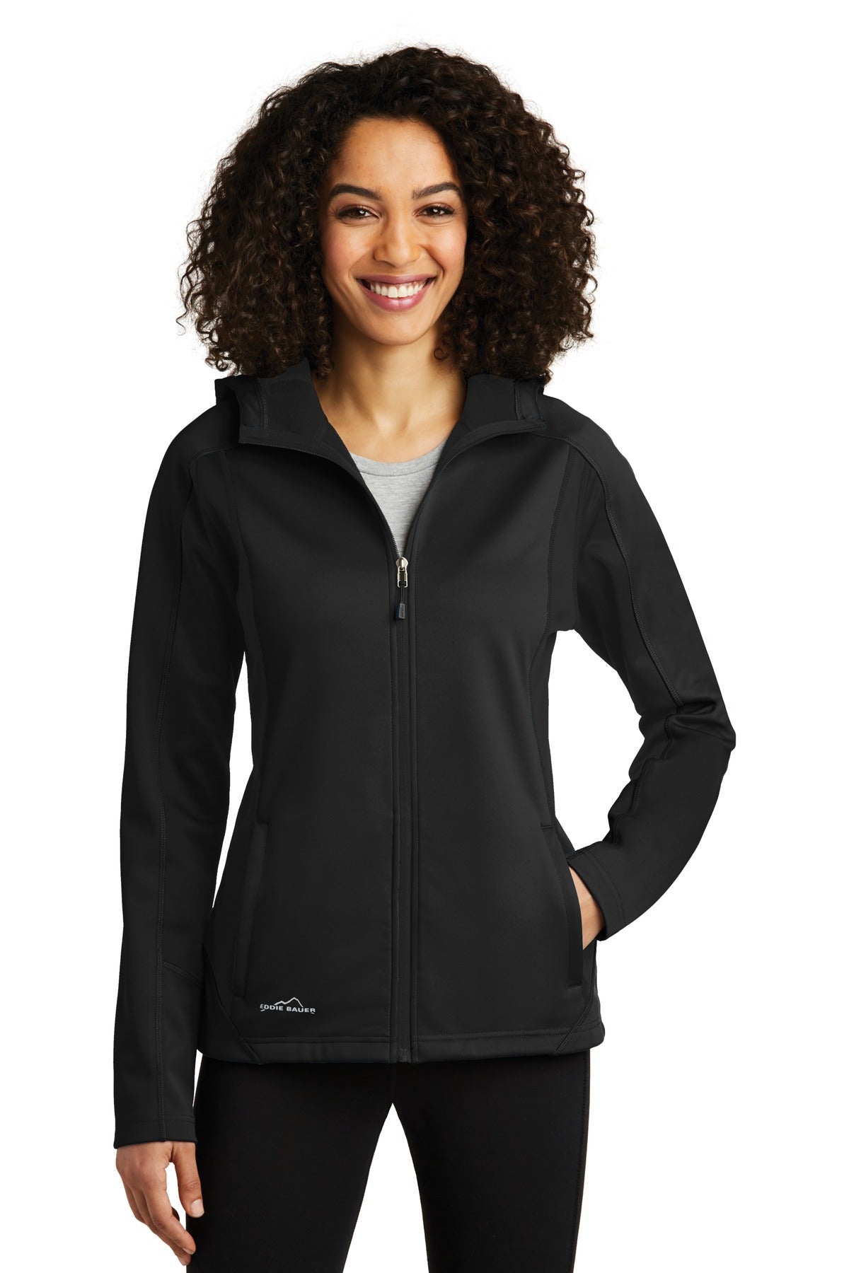 Eddie Bauer Women's Trail Soft Shell Jacket. EB543 - Black/Black