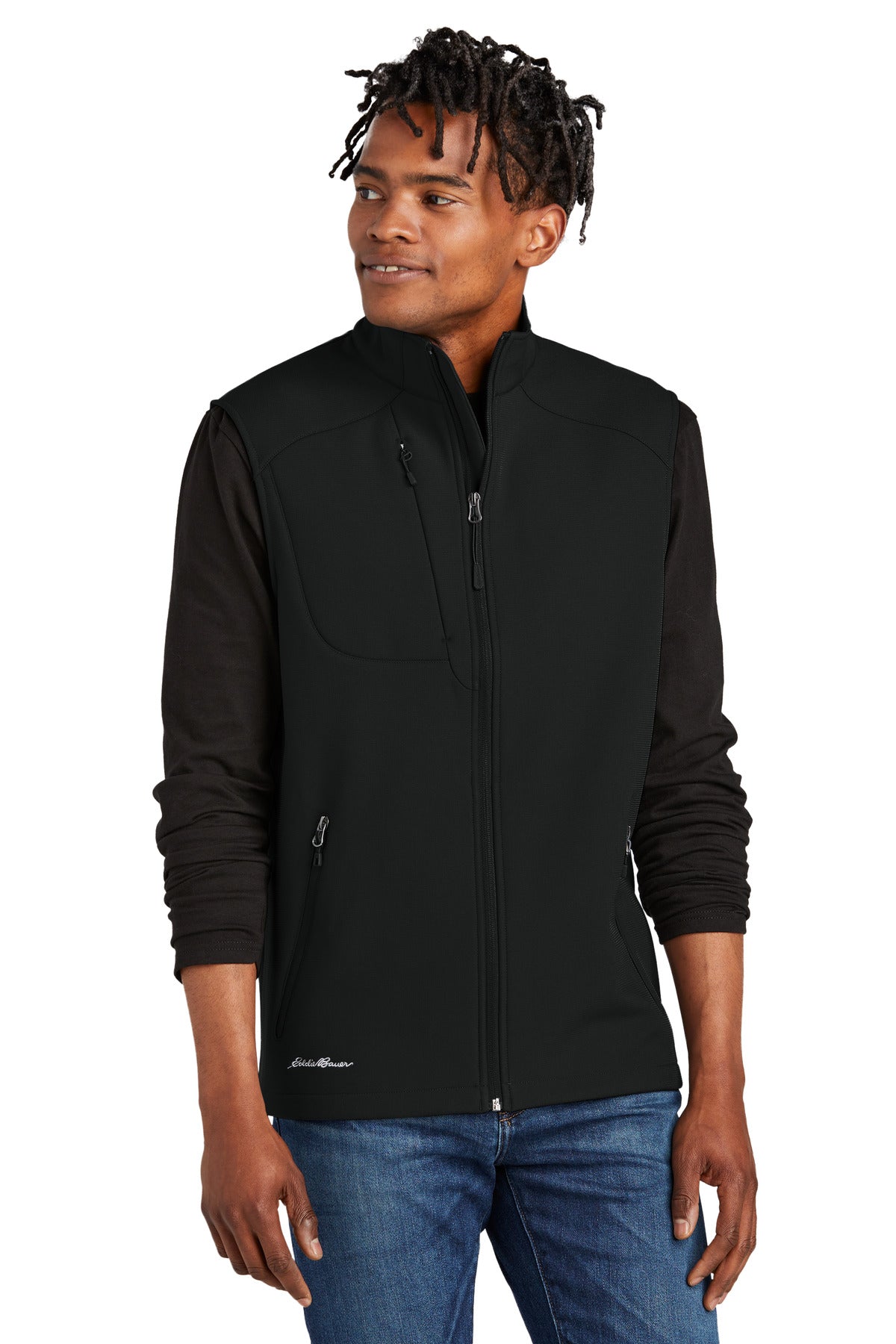 Eddie Bauer Stretch Soft Shell Vest EB546 - Deep Black