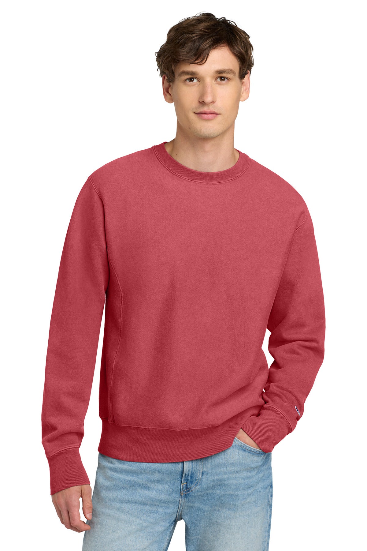 Champion   Reverse Weave   Garment-Dyed Crewneck Sweatshirt. GDS149