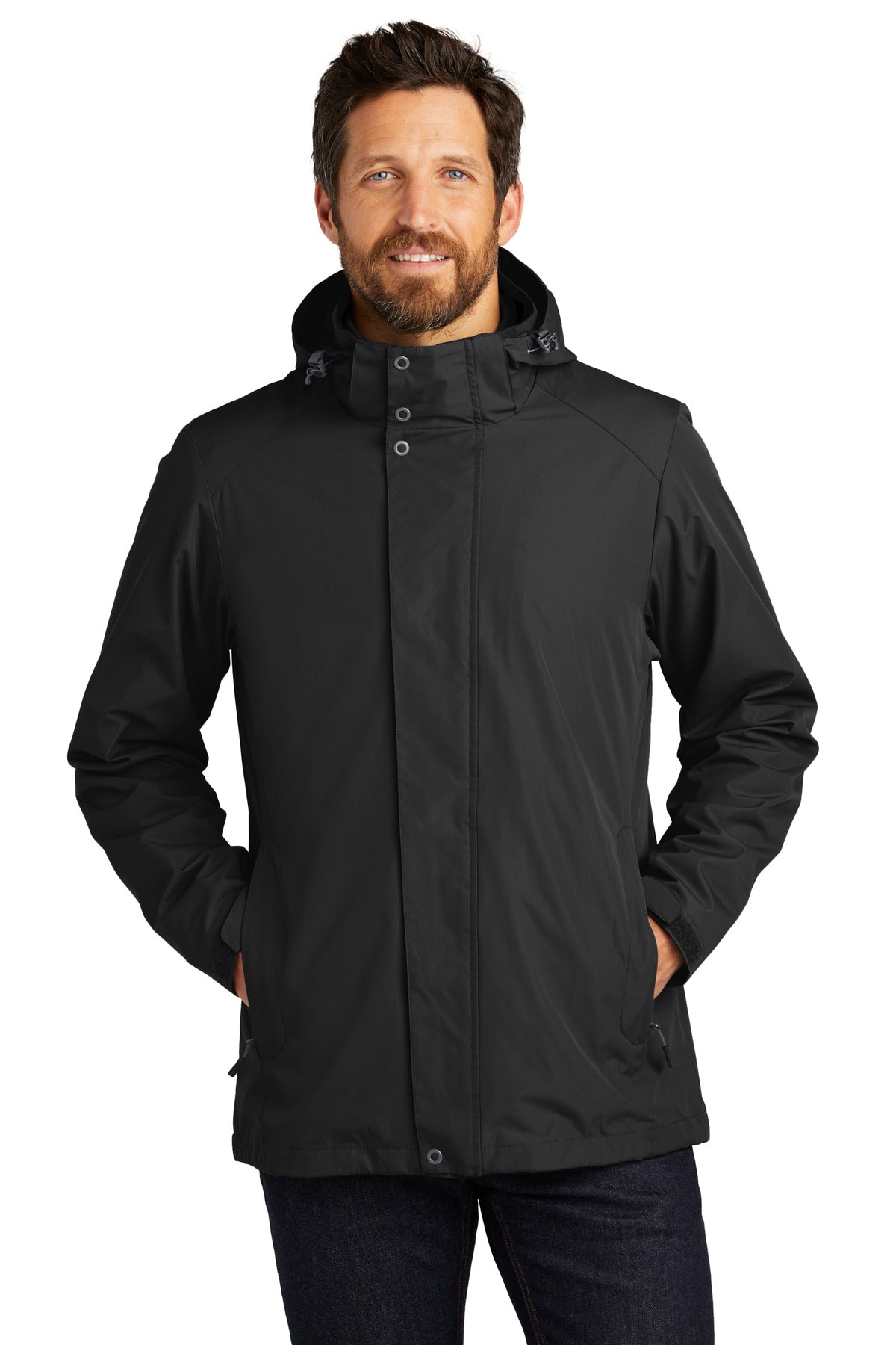 Port Authority All-Weather 3-in-1 Jacket J123 - Black