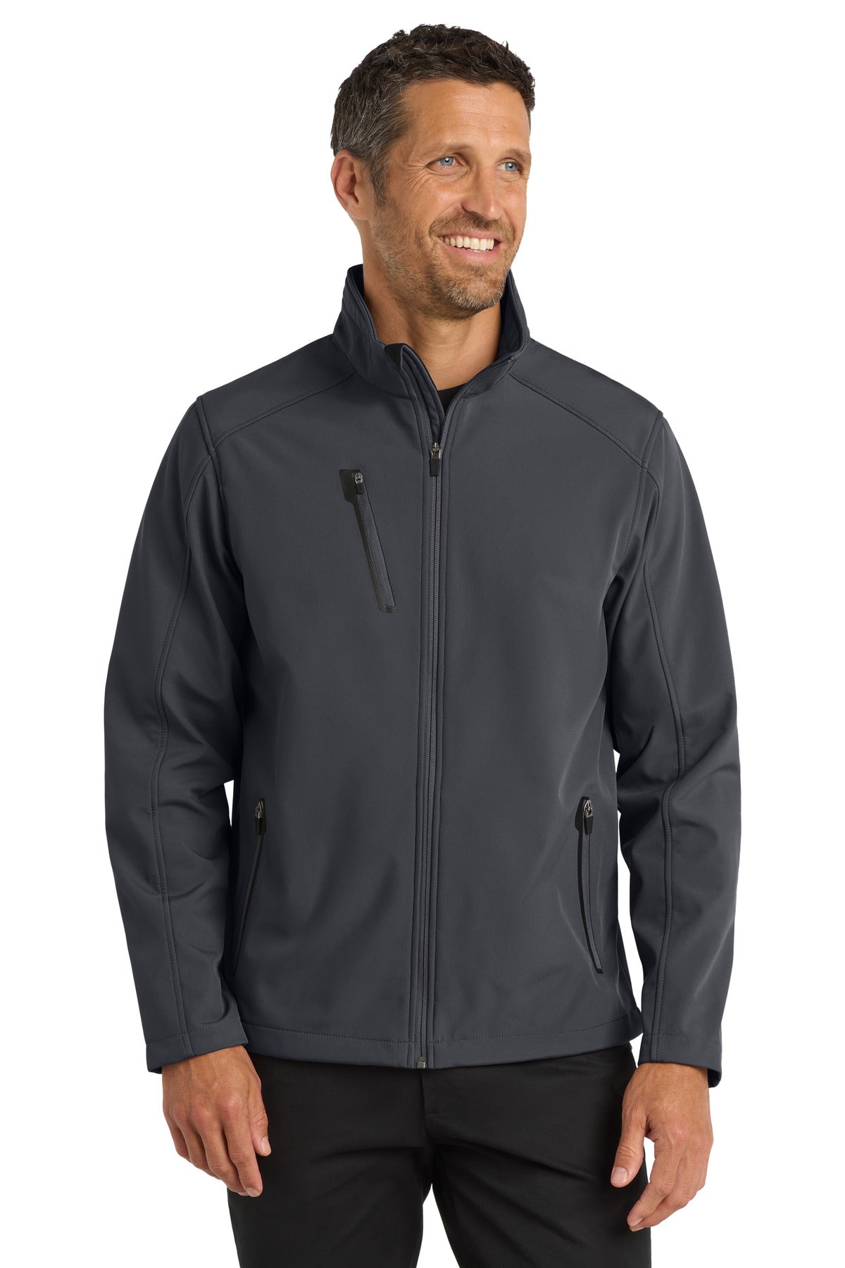 Port Authority Welded Soft Shell Jacket. J324 - Battleship Grey