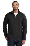 Port Authority Active 1/2-Zip Soft Shell Jacket. J716 - Deep Black