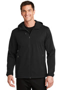 Port Authority Active Hooded Soft Shell Jacket. J719 - Deep Black