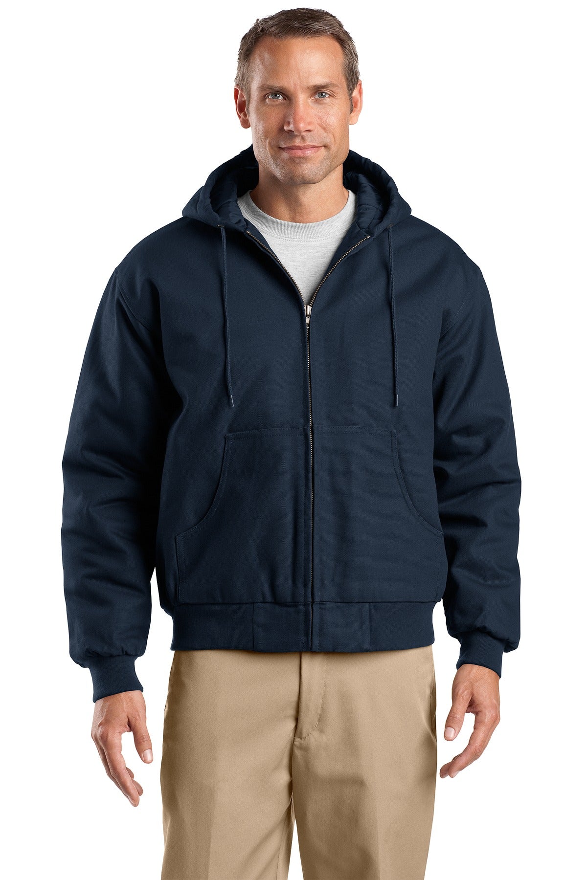 CornerStone  Tall Duck Cloth Hooded Work Jacket. TLJ763H